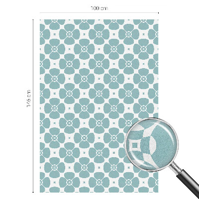 Glas in lood folie voor raam Bloemensymmetrie