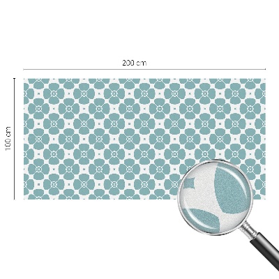 Glas in lood folie voor raam Bloemensymmetrie