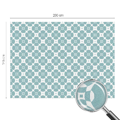 Glas in lood folie voor raam Bloemensymmetrie