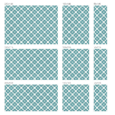 Glas in lood folie voor raam Bloemensymmetrie