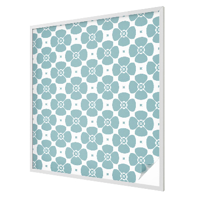 Glas in lood folie voor raam Bloemensymmetrie