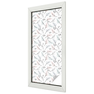 Glas in lood raamfolie Plantenbladeren