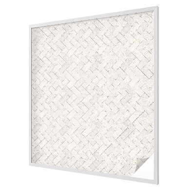 Melkglas folie met glas in lood effect Visgraatmotief