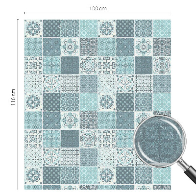 Zelfklevende raamfolie glas in lood Boho tegels