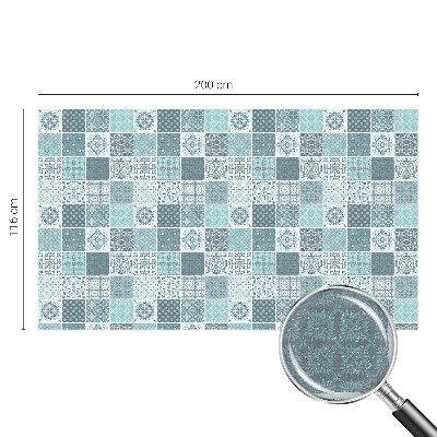 Zelfklevende raamfolie glas in lood Boho tegels