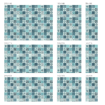 Zelfklevende raamfolie glas in lood Boho tegels