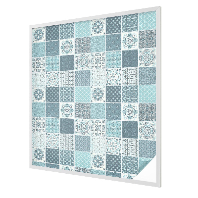 Zelfklevende raamfolie glas in lood Boho tegels