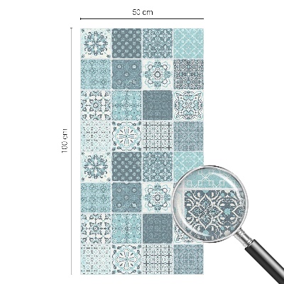 Zelfklevende raamfolie glas in lood Boho tegels