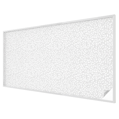 Melkglas folie met glas in lood effect Bladpatroon