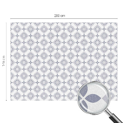 Glas in lood folie voor raam Bloemenruiten