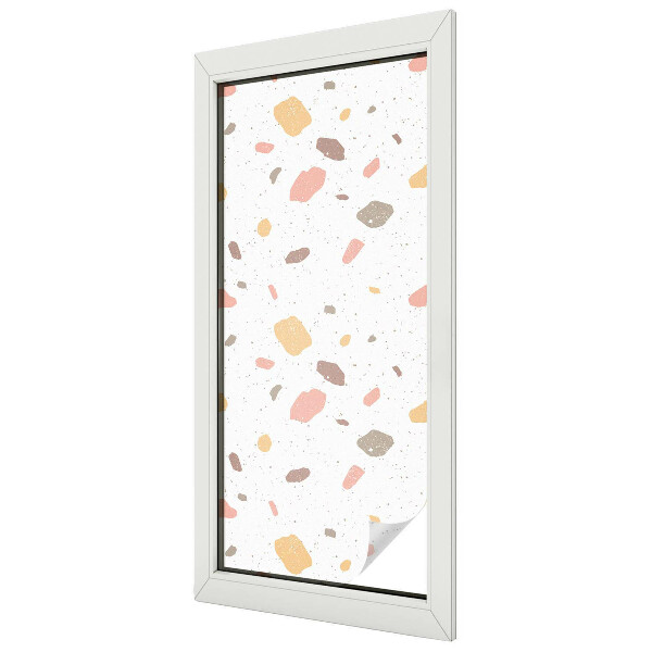 Glas in lood folie voor raam Abstracte terrazzo
