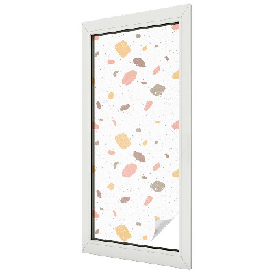 Glas in lood folie voor raam Abstracte terrazzo