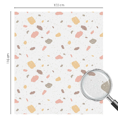 Glas in lood folie voor raam Abstracte terrazzo