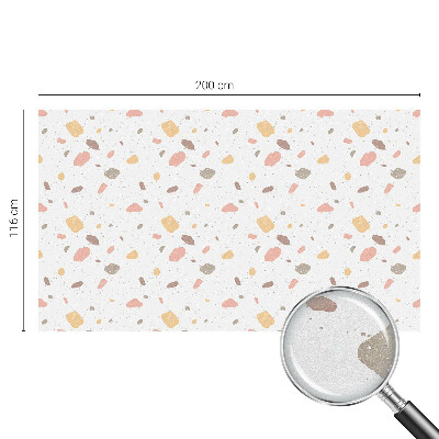 Glas in lood folie voor raam Abstracte terrazzo