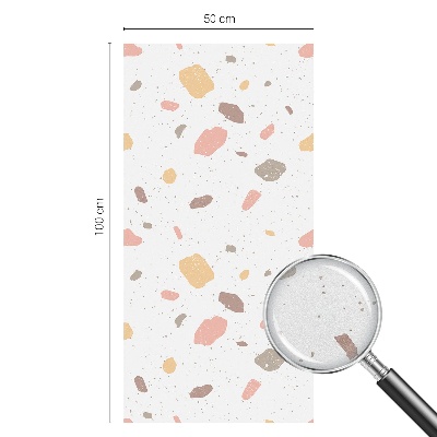 Glas in lood folie voor raam Abstracte terrazzo