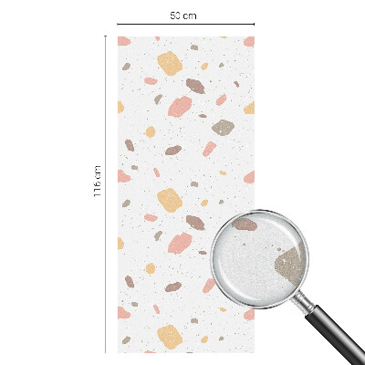 Glas in lood folie voor raam Abstracte terrazzo