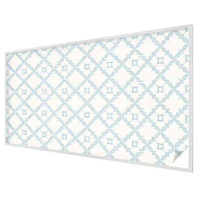 Melkglas folie met glas in lood effect Blauwe geometrie