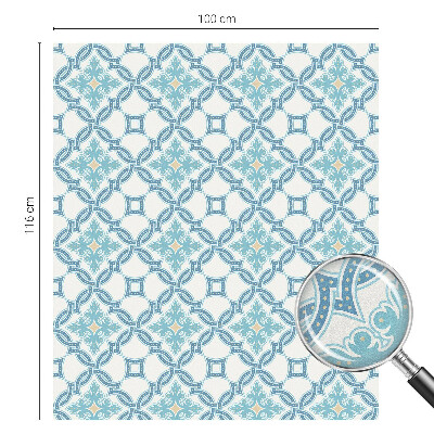 Zelfklevende raamfolie glas in lood Klassieke symmetrie