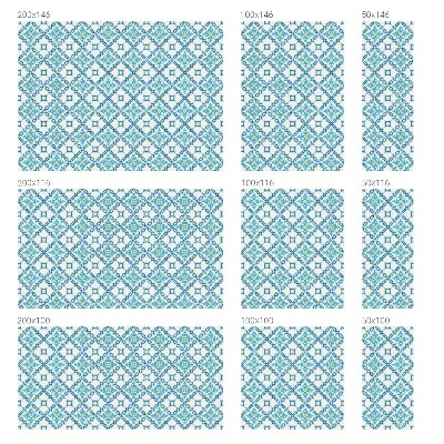 Zelfklevende raamfolie glas in lood Klassieke symmetrie