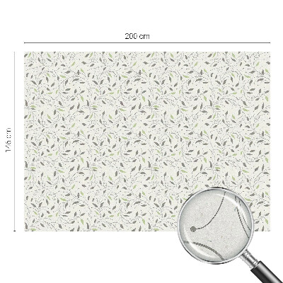 Glas in lood raamfolie Bladeren van scheuten