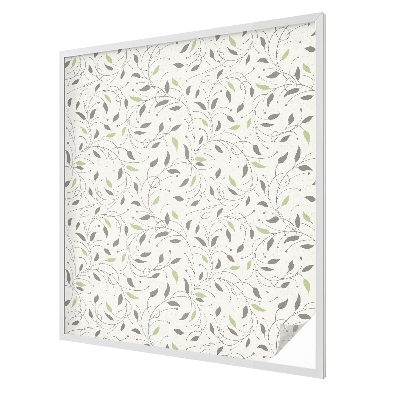 Glas in lood raamfolie Bladeren van scheuten