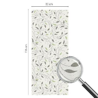 Glas in lood raamfolie Bladeren van scheuten