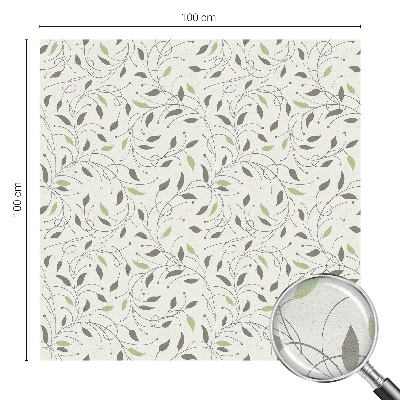 Glas in lood raamfolie Bladeren van scheuten