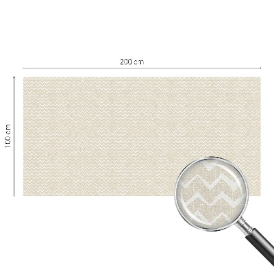 Melkglas folie met glas in lood effect Beige zigzag