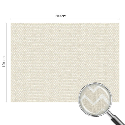 Melkglas folie met glas in lood effect Beige zigzag