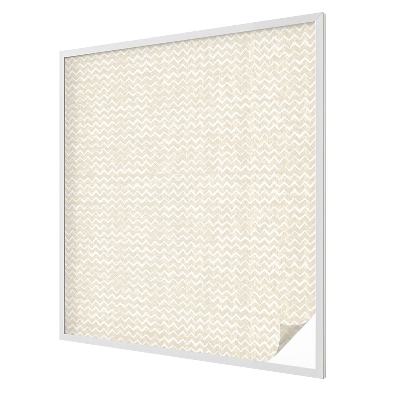 Melkglas folie met glas in lood effect Beige zigzag