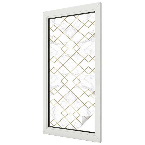 Zelfklevende raamfolie glas in lood Geometrische lijnen