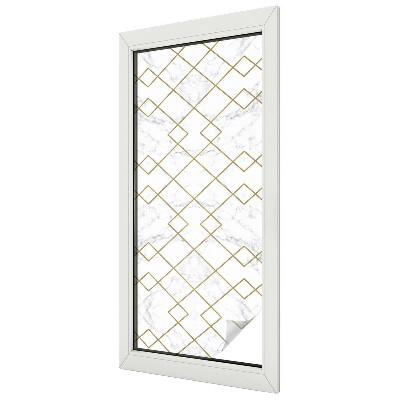 Zelfklevende raamfolie glas in lood Geometrische lijnen