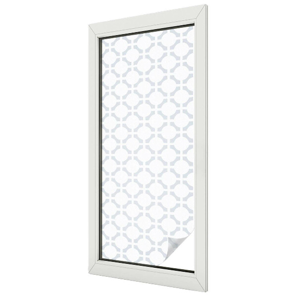 Glas in lood folie voor raam Geometrische elegantie