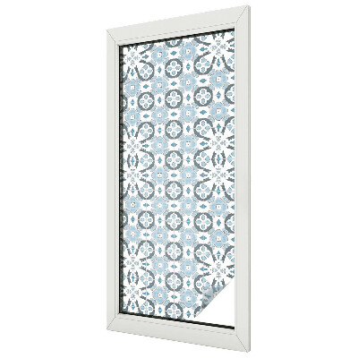 Melkglas folie met glas in lood effect Geometrische patronen