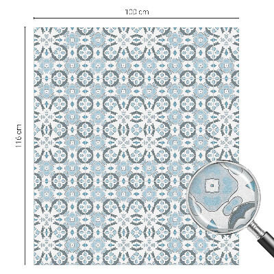 Melkglas folie met glas in lood effect Geometrische patronen