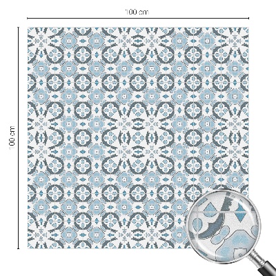 Melkglas folie met glas in lood effect Geometrische patronen