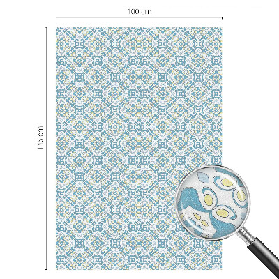 Zelfklevende raamfolie glas in lood Geometrische rozetten