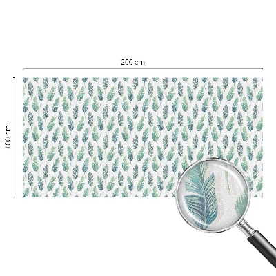 Melkglas folie met glas in lood effect Tropische bladeren