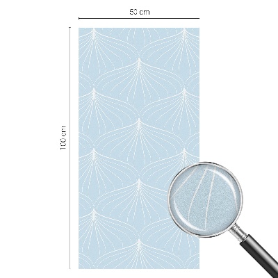 Zelfklevende raamfolie glas in lood Harmonieuze fans