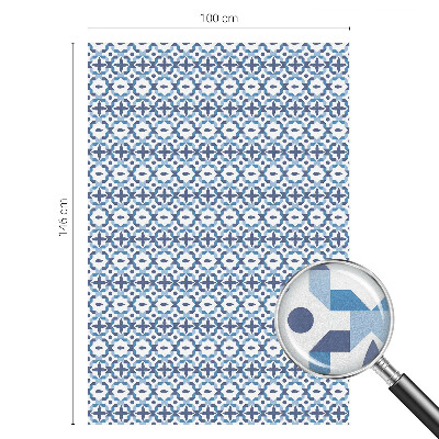 Melkglas folie met glas in lood effect Harmonieus patroon