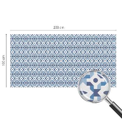 Melkglas folie met glas in lood effect Harmonieus patroon