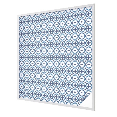 Melkglas folie met glas in lood effect Harmonieus patroon