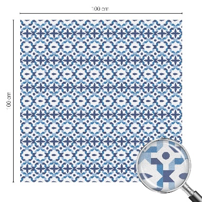 Melkglas folie met glas in lood effect Harmonieus patroon