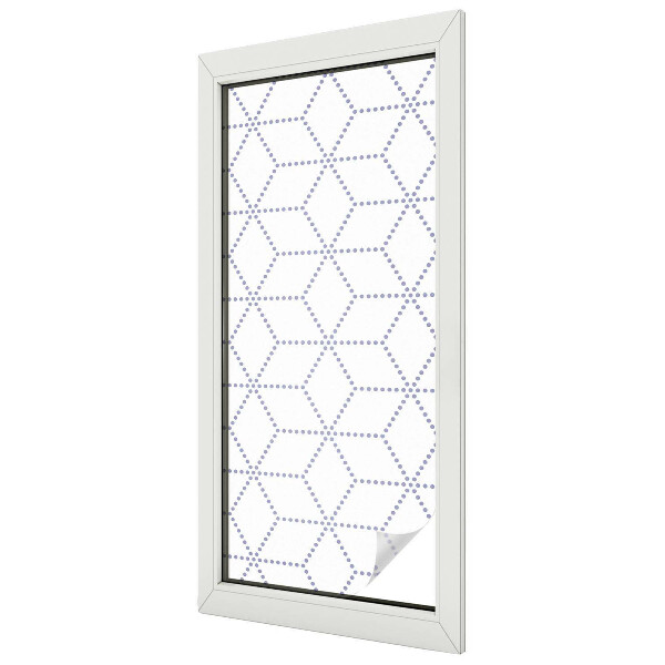 Zelfklevende raamfolie glas in lood Paarse ruiten