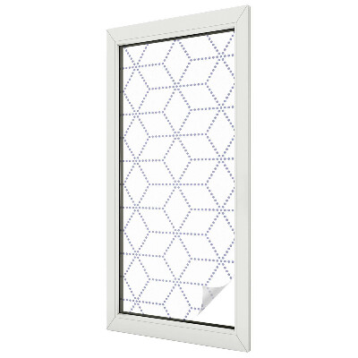 Zelfklevende raamfolie glas in lood Paarse ruiten