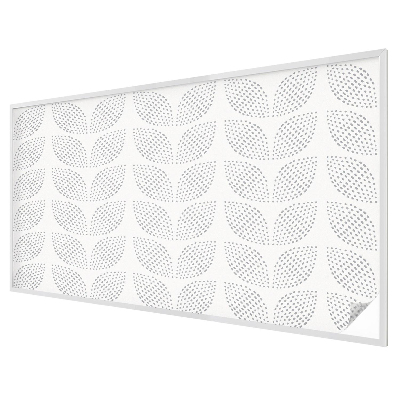 Melkglas folie met glas in lood effect Gestippelde bladeren