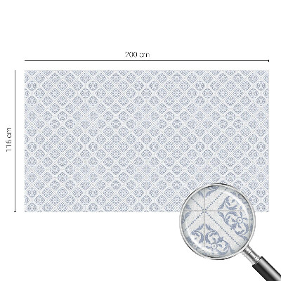 Zelfklevende raamfolie glas in lood Delicate rozetten