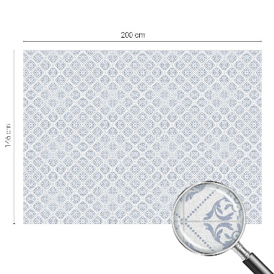 Zelfklevende raamfolie glas in lood Delicate rozetten