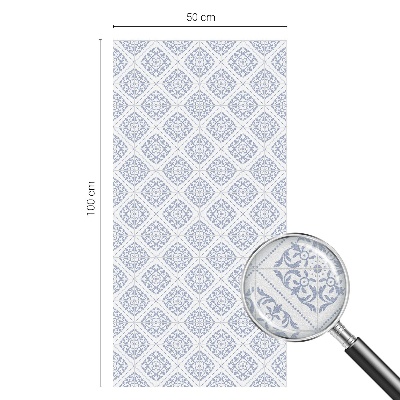 Zelfklevende raamfolie glas in lood Delicate rozetten