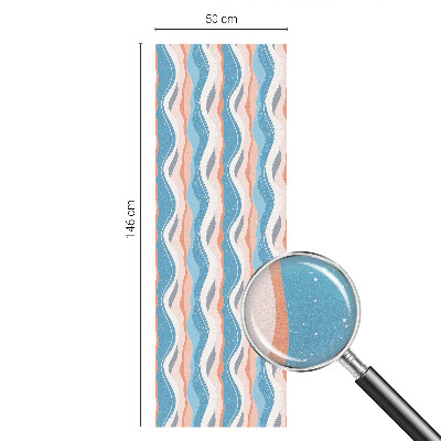 Glas in lood raamfolie Golvend ritme